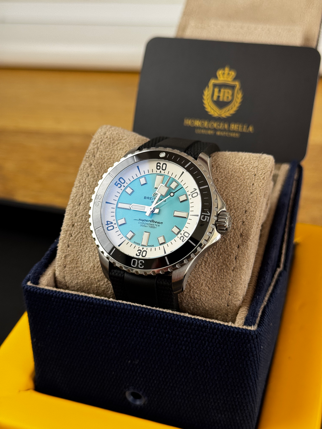 Breitling Superocean Auto 44 Turquoise Dial A17376| 2022| Full Set Box & Papers image 3