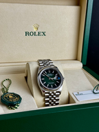 Rolex Datejust 36 Green Ombre Dial Jubilee Bracelet 126200 | 2026 | Full Set image 5