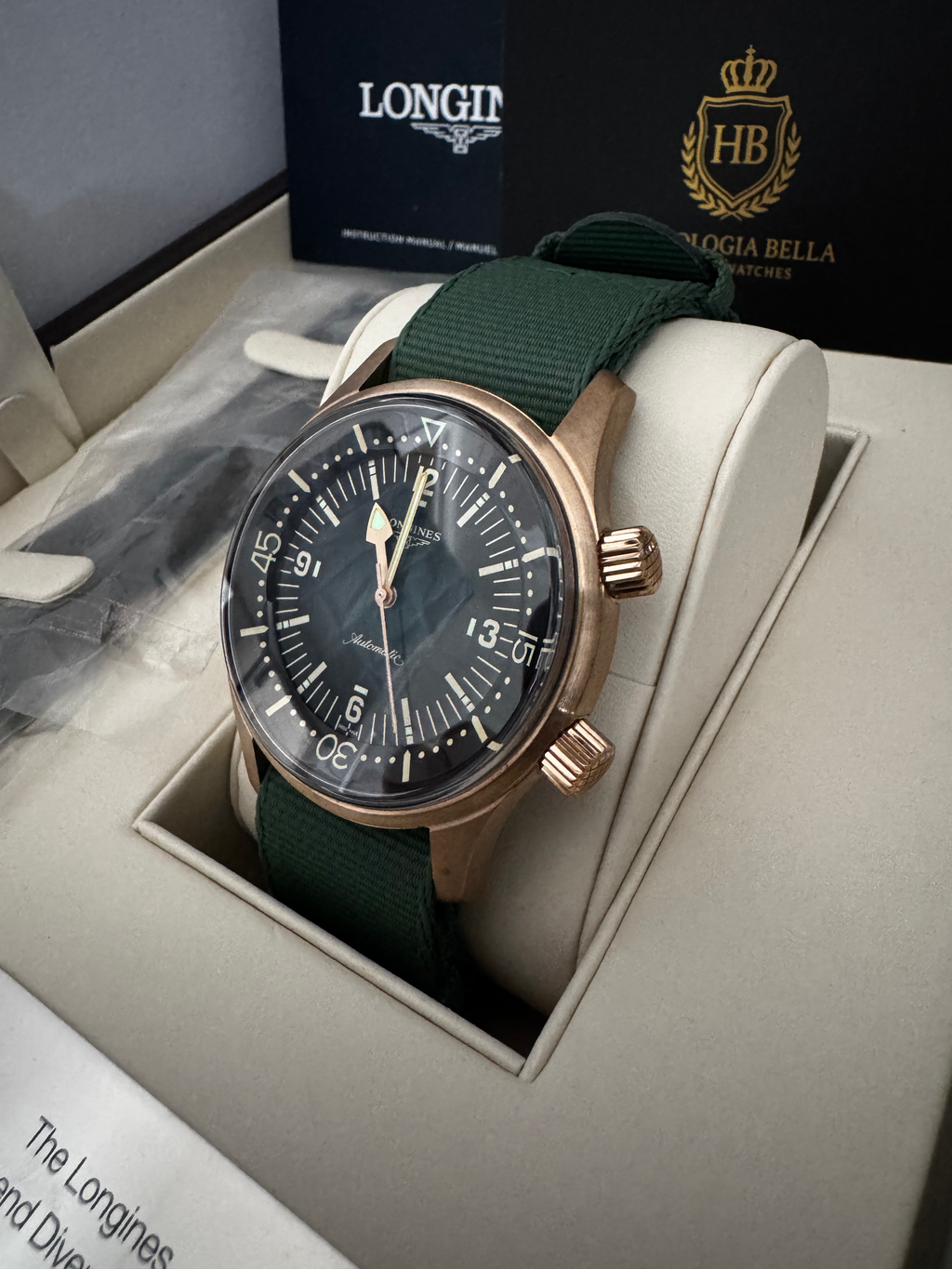Longines Legend Diver Bronze Green 2024 image 12