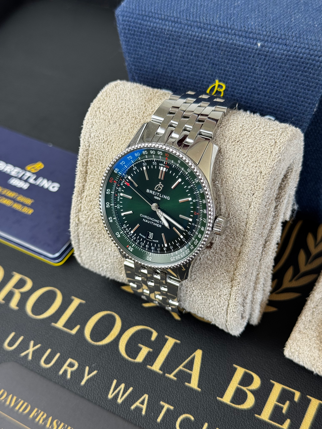 Breitling Navitimer Automatic 41 Green Dial A17326361L1A1 2024 Full Set image 3