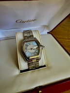 CARTIER ROADSTER LADIES | RARE BABY BLUE DIAL | 2007 | BOX & PAPERS