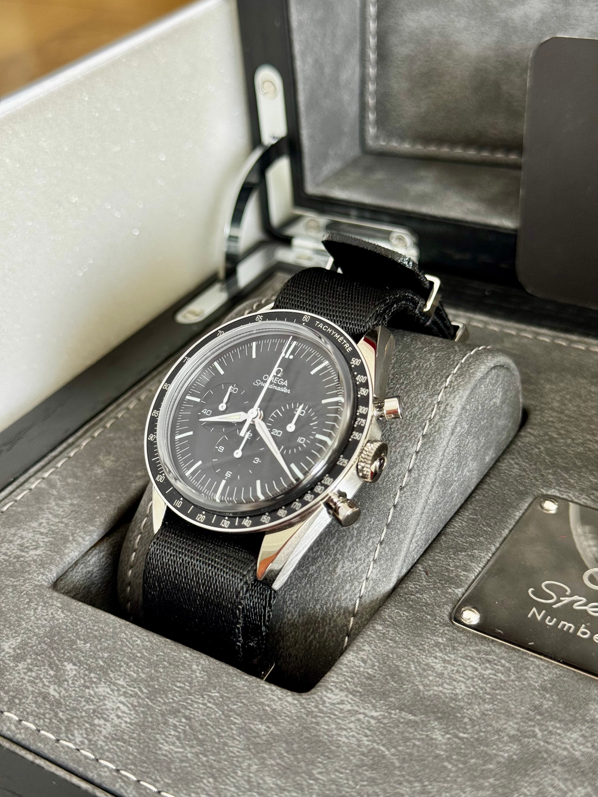 Omega Speedmaster “First Omega in Space” Numbered Edition 2020 Full Set Warranty image 13