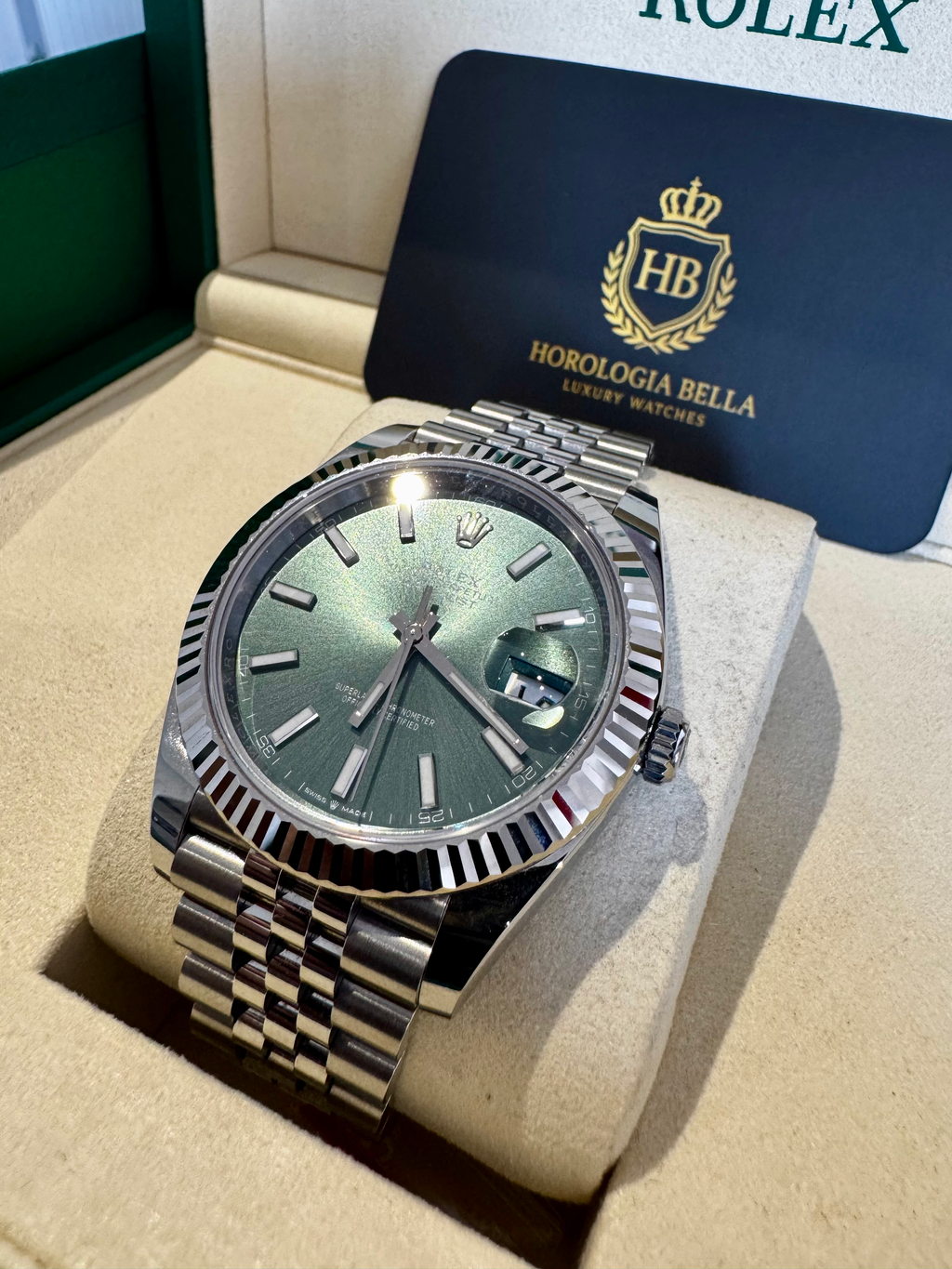 Rolex Datejust 41 Mint Green Dial 2025 image 4