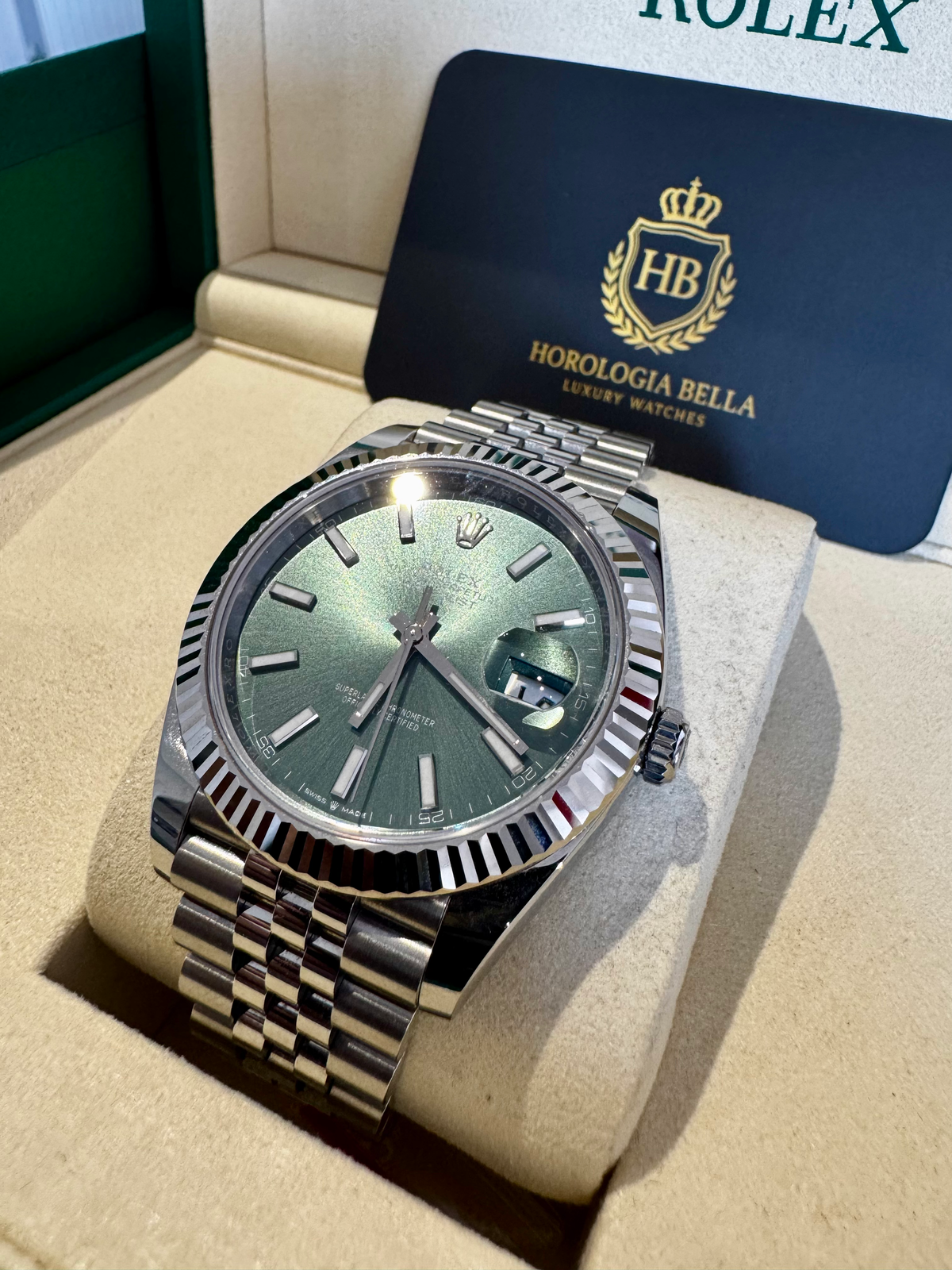Rolex Datejust 41 Mint Green Dial 2025 image 4