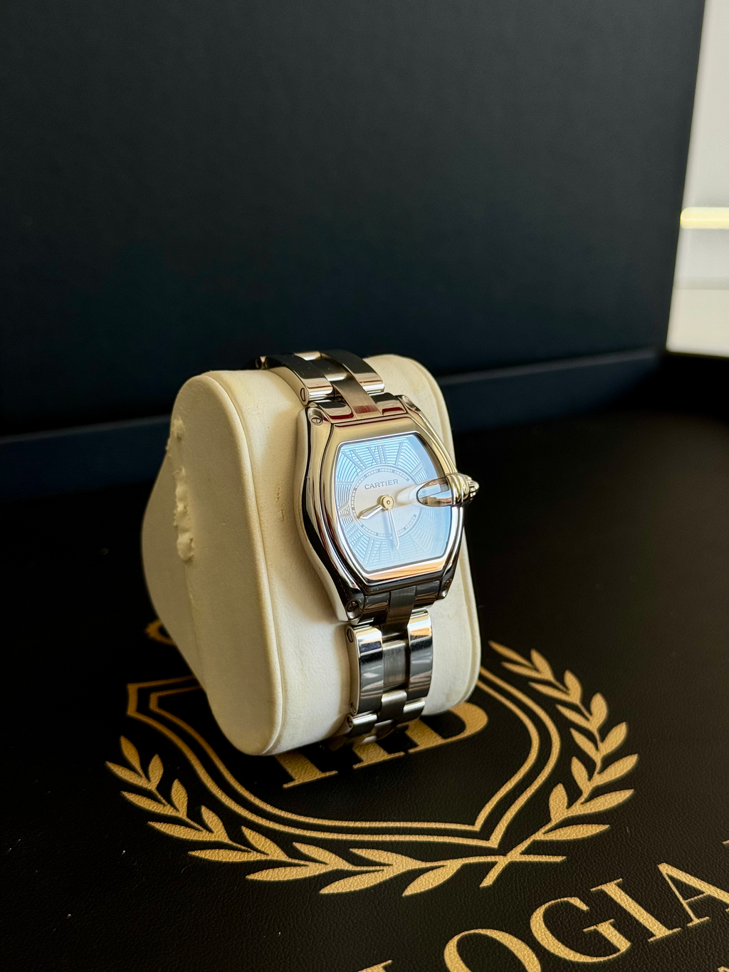 CARTIER ROADSTER LADIES | RARE BABY BLUE DIAL | 2007 | BOX & PAPERS image 9