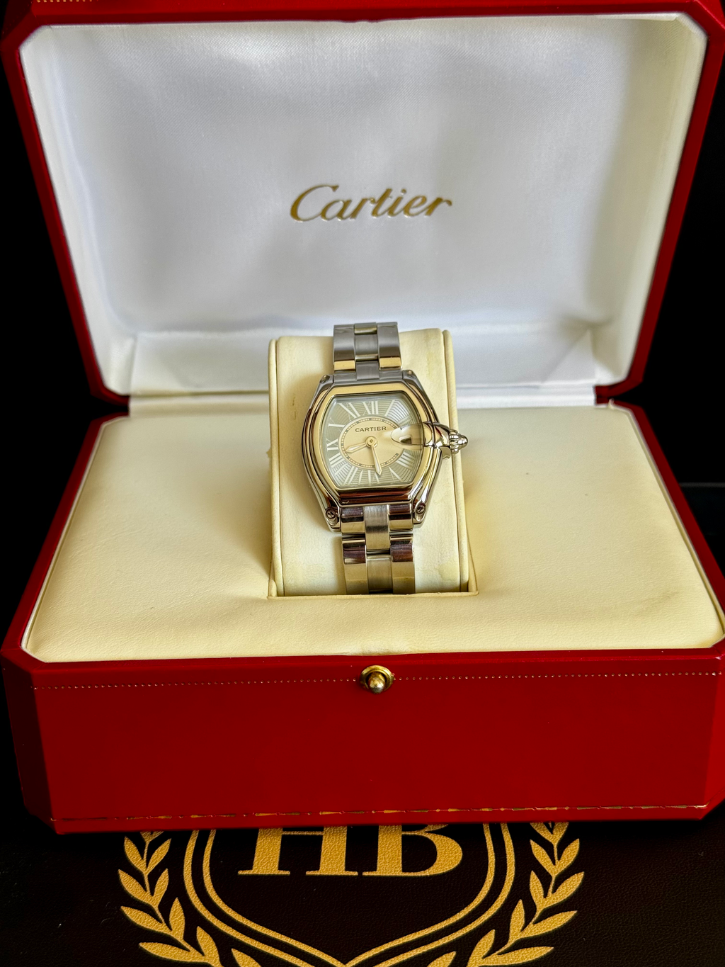 CARTIER ROADSTER LADIES | RARE BABY BLUE DIAL | 2007 | BOX & PAPERS image 11