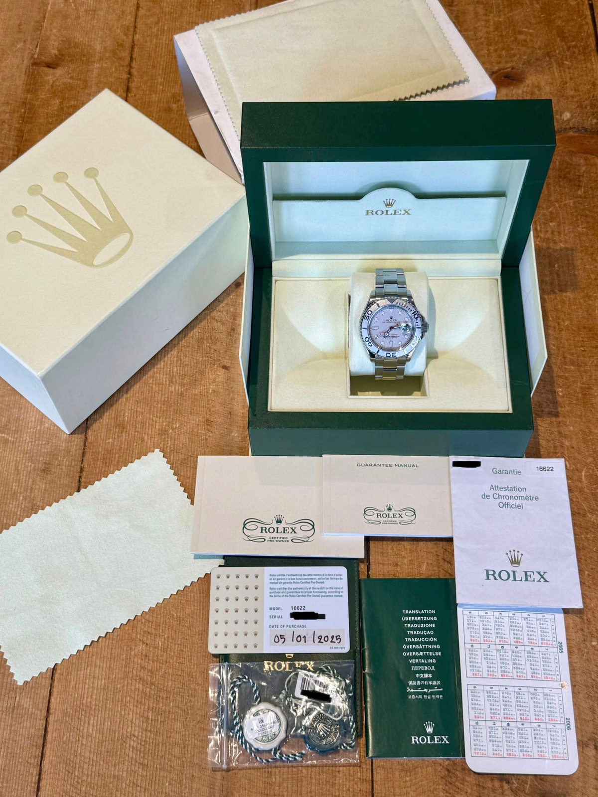 Rolex Yacht-Master 16622 | 2005 Full Set Rolex CPO 2025 image 10
