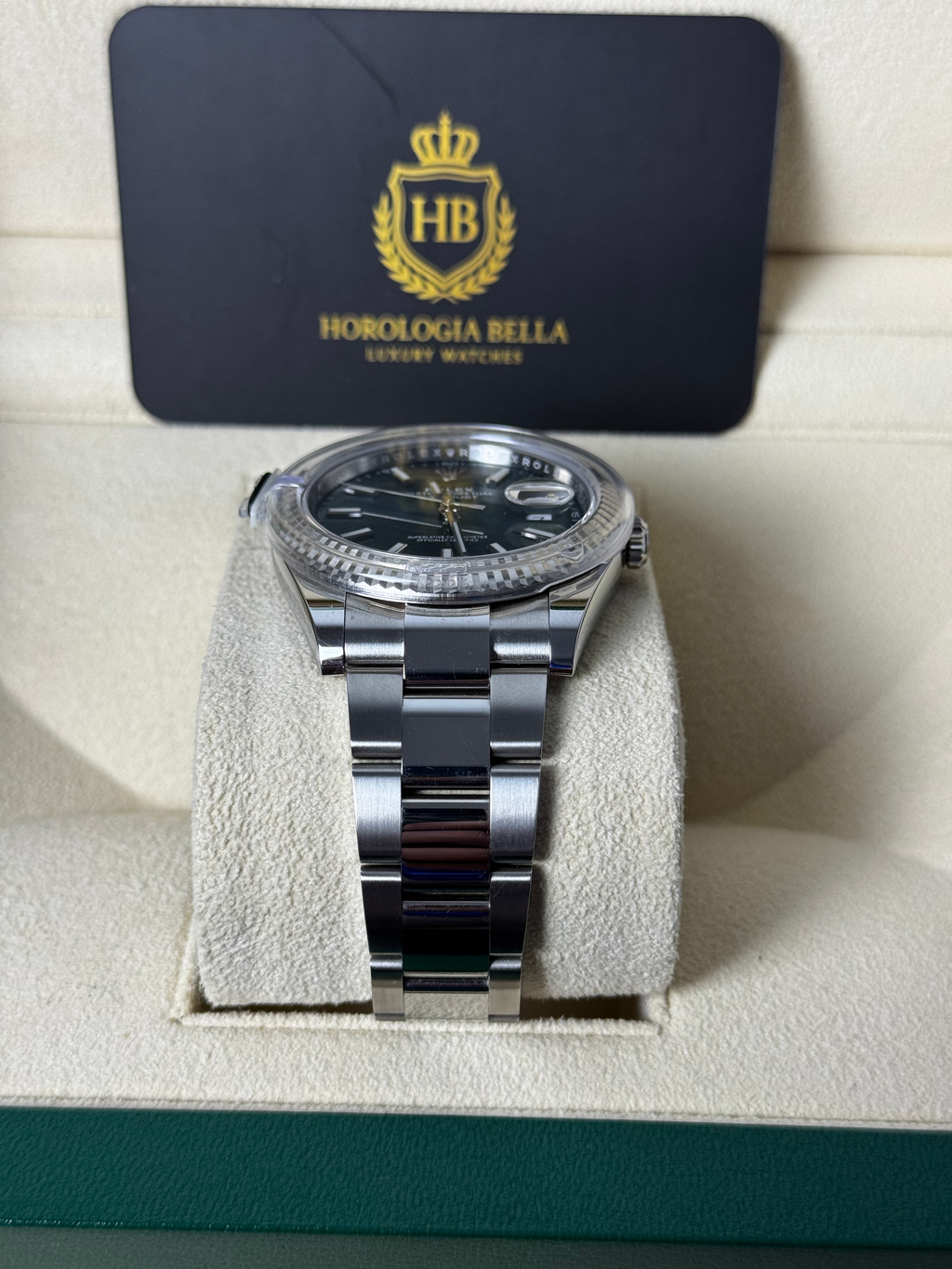 Rolex Datejust 41 Mint Green 126334 Unworn 2022 image 5