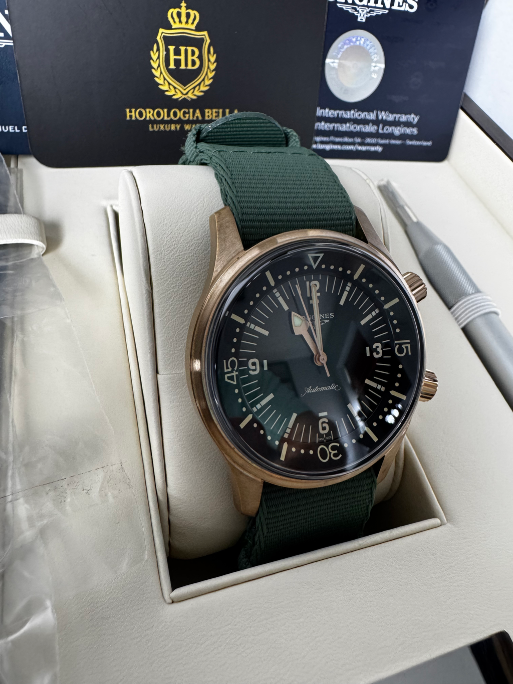 Longines Legend Diver Bronze Green 2024 image 11