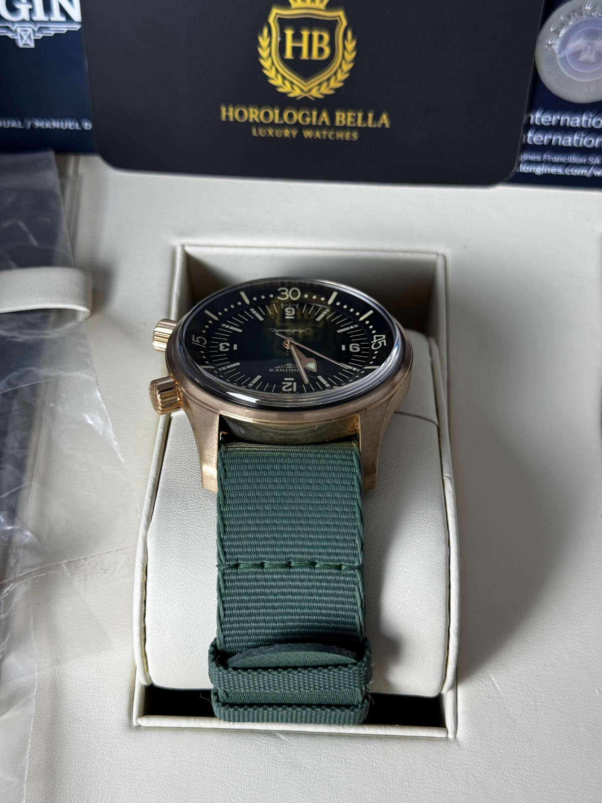 Longines Legend Diver Bronze Green 2024 image 7