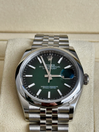 Rolex Datejust 36 Green Ombre Dial Jubilee Bracelet 126200 | 2026 | Full Set image 7