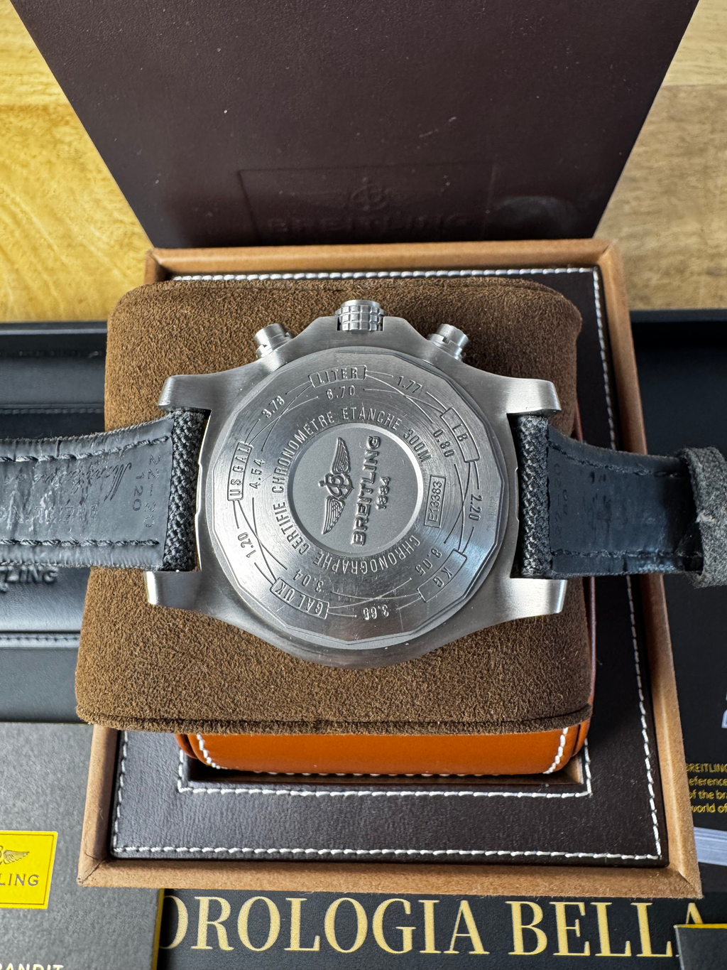 Breitling Avenger Bandit Chrono 45mm Titanium E13383 2016 Full Set + Warranty image 7
