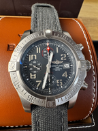 Breitling Avenger Bandit Chrono 45mm Titanium E13383 2016 Full Set + Warranty image 12